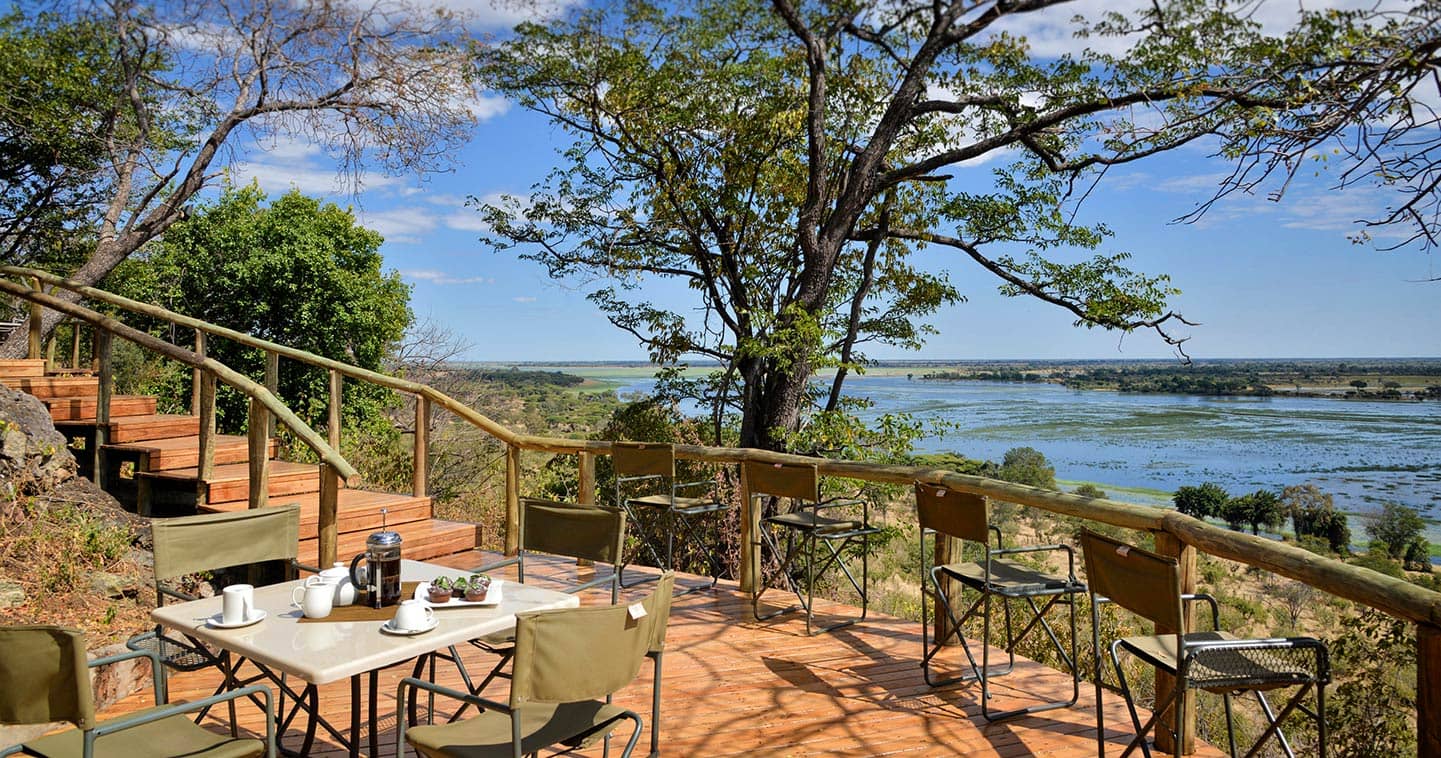 Enjoy the view from the deck at Muchenje in Chobe Botswana