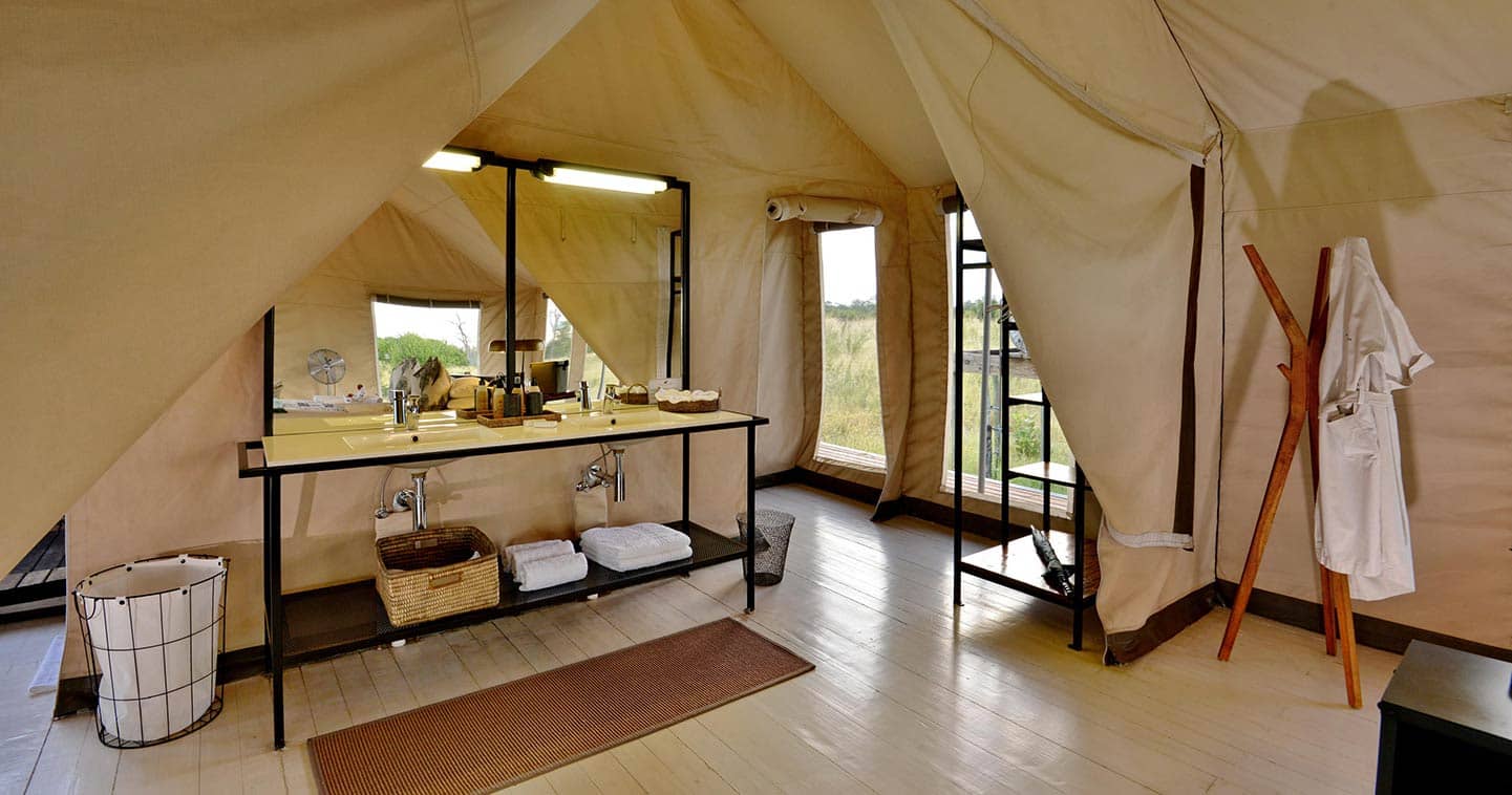 Enjoy a luxury tented safari in Chobe at Nogatsaa Pans